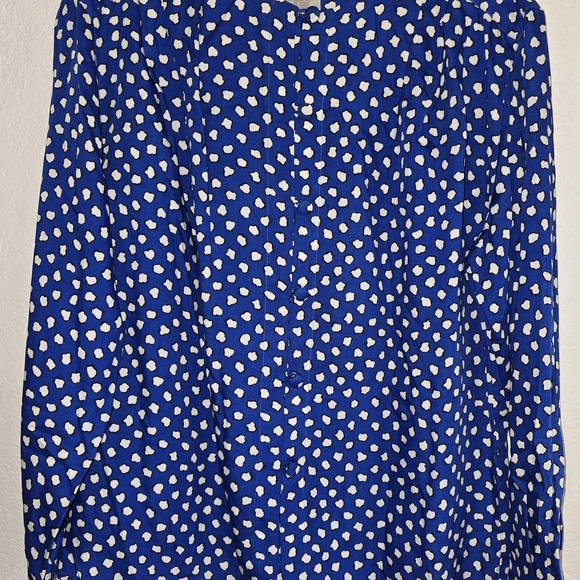 Jones New York Tops - Jones New York Blue and White Button Down Shirt